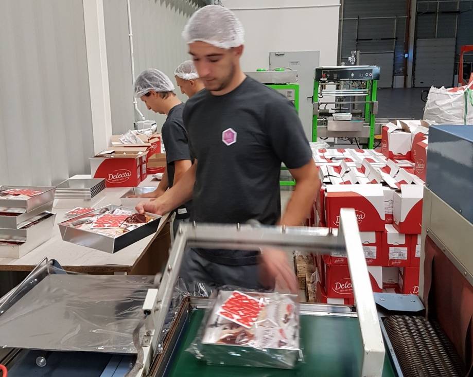 Einschweißen von Waren